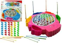 Opakowanie Gra Zręcznościowa Łowienie Rybek 4 Wędki Różowa