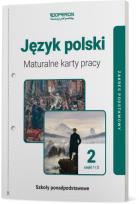 Okładka książki Język polski LO 2 Maturalne karty pracy ZP cz.1-2