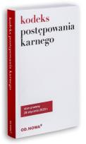 Okładka książki Kodeks postępowania karnego 01/2020