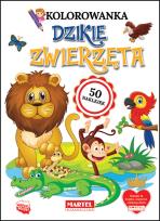 Okładka książki Kolorowanka Dzikie zwierzęta z naklejkami