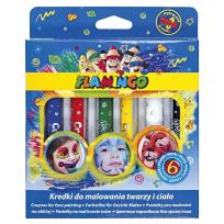 Opakowanie Kredki do malowania twarzy i ciała 6 kolorów