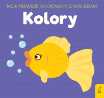Okładka książki MOJE KOLOOWANKI Z NAKLEJKAMI KOLORY
