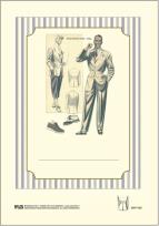 Opakowanie Naklejki dekoracyjne BKP 006 Moda męska 6szt ROSSI