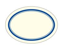 Opakowanie Naklejki dekoracyjne ETK 050 Niebieskie 6szt ROSSI