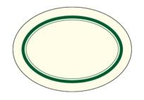 Opakowanie Naklejki dekoracyjne ETK 054 Zielone 12szt ROSSI