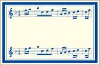 Opakowanie Naklejki dekoracyjne ETK 217 Muzyka 6szt ROSSI