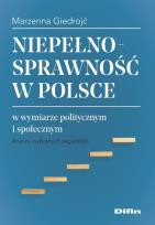 Okładka książki Niepełnosprawność w Polsce w wymiarze politycznym i społecznym