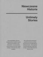Okładka książki Niewczesne historie / Untimely stories