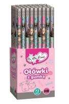 Opakowanie Ołówek trójkątny HB z gumką MLF (72szt)