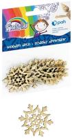 Opakowanie Ozdoby drewniane śnieżynka 10szt FIORELLO