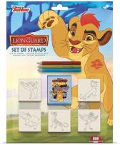 Opakowanie Pieczątki 5 sztuk Król Lew Lwia Straż