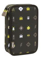 Opakowanie Piórnik 2 poz. z wyprawką Be Atomic czarny MILAN