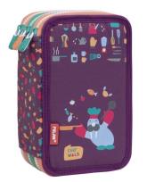 Opakowanie Piórnik 3 poz. z wyprawką Super Chefs bordo MILAN