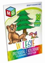 Okładka książki Przygoda z kolorami - w lesie - kolorowanka z wierszykami