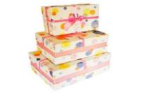 Opakowanie Pudełko Prostokąt róż pastel M ROZETTE