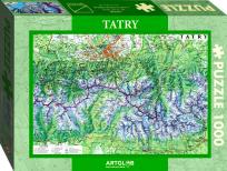 Opakowanie Puzzle 1000 Tatry mapa turystyczna 1:50 000
