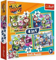 Opakowanie Puzzle 4w1 Ptasia Akademia TREFL