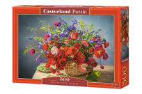 Opakowanie Puzzle 500 Bouquet with Poppies CASTOR