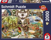 Opakowanie Puzzle PQ 2000 Egzotyczna mapa świata G3
