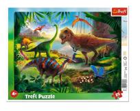 Opakowanie Puzzle ramkowe 25 Dinozaury TREFL