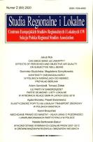 Opakowanie Studia Regionalne i Lokalne 2020/2 (80)