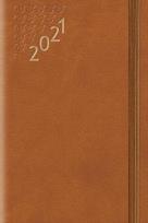Opakowanie Terminarz 2021 B7 Flex z gumką brązowy