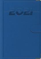 Opakowanie Terminarz 2021 B7 Lux z zapinką niebieski