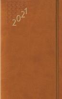 Opakowanie Terminarz 2021 Średni B6 Flex z gumką brązowy