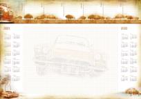 Opakowanie Terminarz Planer 2021 A2 z listwą MiP Auto