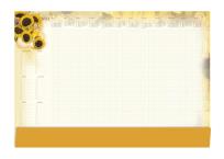 Opakowanie Terminarz Planer 2021 A2 z listwą MiP Słoneczniki