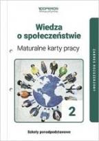 Okładka książki WOS LO 2 Maturalne karty pracy ZR OPERON
