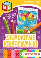 Okładka książki Zagadkowe kolorowanki nr 6