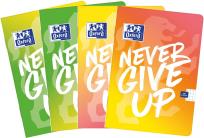 Opakowanie Zeszyt A4/60K kratka Never Give Up (5szt) OXFORD
