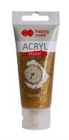 Opakowanie Brokat akrylowy 60ml złoty HAPPY COLOR