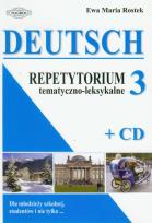 Okładka książki Deutsch. Repetytorium 3 tem-leks. CD Gratis WAGROS