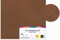 Opakowanie Filc dekoracyjny brązowy YNJ 8szt NOSTER