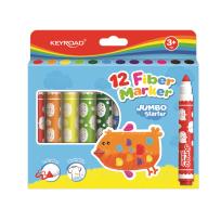 Opakowanie Flamastry Keyroad Jumbo Starter zmywalne 12 kolorów