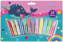 Opakowanie Klej brokatowy 6ml 12 kolorów