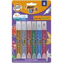 Opakowanie Klej brokatowy Glitter mix kolorów 6 kolorów BIC