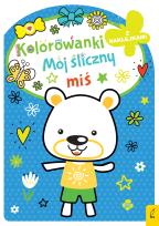 Okładka książki Kolorowanka z wykrojnikiem. Mój śliczny miś