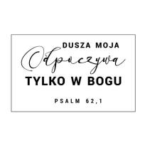 Opakowanie Magnes na lodówkę - Dusza moja odpoczywa