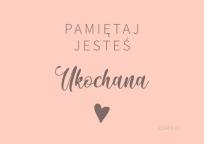 Opakowanie Magnes na lodówkę - Pamiętaj jesteś Ukochana róż