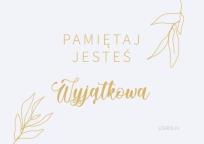 Opakowanie Magnes na lodówkę - Pamiętaj jesteś Wyjątkowa