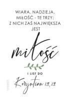 Opakowanie Magnes na lodówkę - Wiara nadzieja miłość