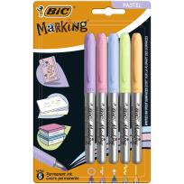 Opakowanie Marker BIC Marking Pastel Permamentne Blister 5szt