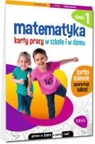 Okładka książki Matematyka SP 1 Karty pracy w szkole i w domu
