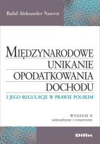 Okładka książki Międzynarodowe unikanie opodatkowania dochodu w.2