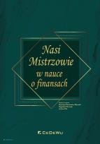 Okładka książki Nasi Mistrzowie w nauce o finansach
