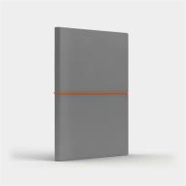 Opakowanie Notatnik A5 Fun M kratka jasnoszary/pomarańczowy