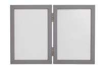 Opakowanie Odcisk bobasa ramka podwójna z glinką szary